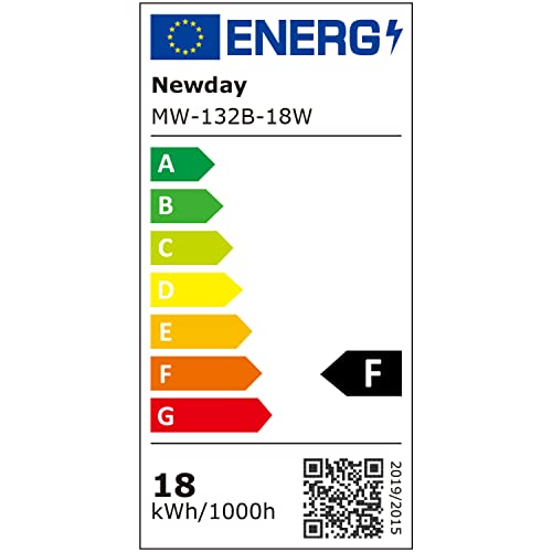 Newday 153cm Ventilador de Techo Negro Con Luz y Mando, 5 Aspas Grande, Motor DC Silencioso, Iluminación Dimmer, 6 Velocidades, 3 Temporizador Para Sala de Estar Salon Dormitorio