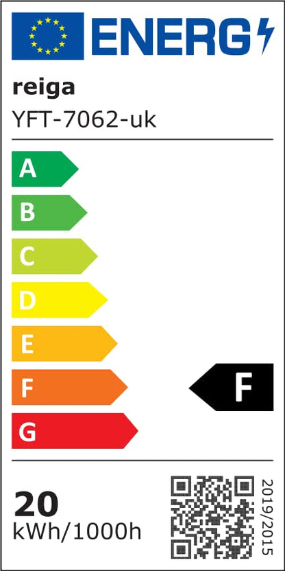 reiga 132cm Ventilatore da soffitto con luce LED dimmerabile Telecomando Lame moderne Motore reversibile silenzioso, 6 velocità, tempo (argento)